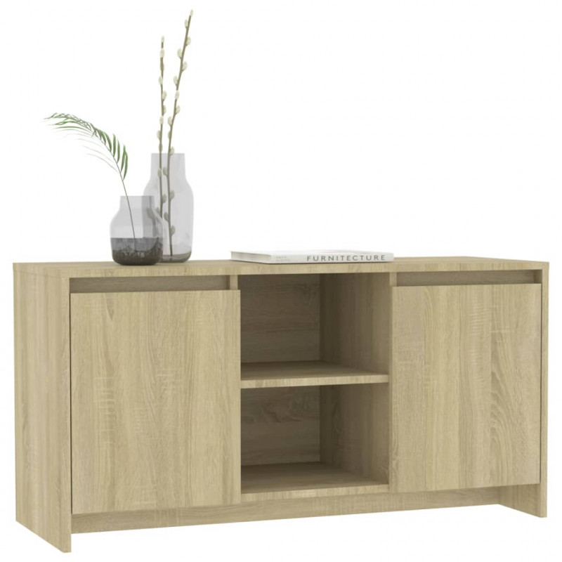 Szafka pod TV, dąb sonoma, 102x37,5x52,5 cm