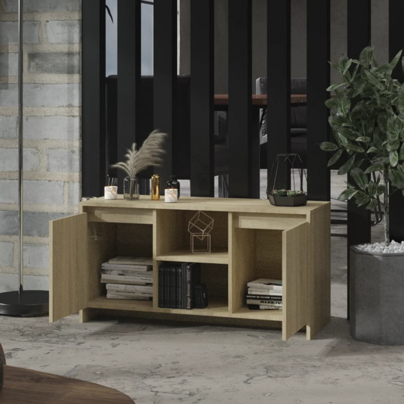 Szafka pod TV, dąb sonoma, 102x37,5x52,5 cm
