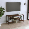 Szafka pod TV, brązowy dąb, 102x35x45,5 cm