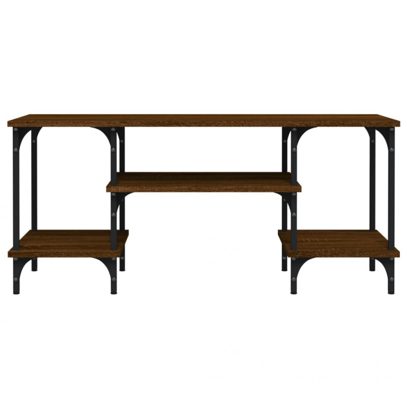 Szafka pod TV, brązowy dąb, 102x35x45,5 cm