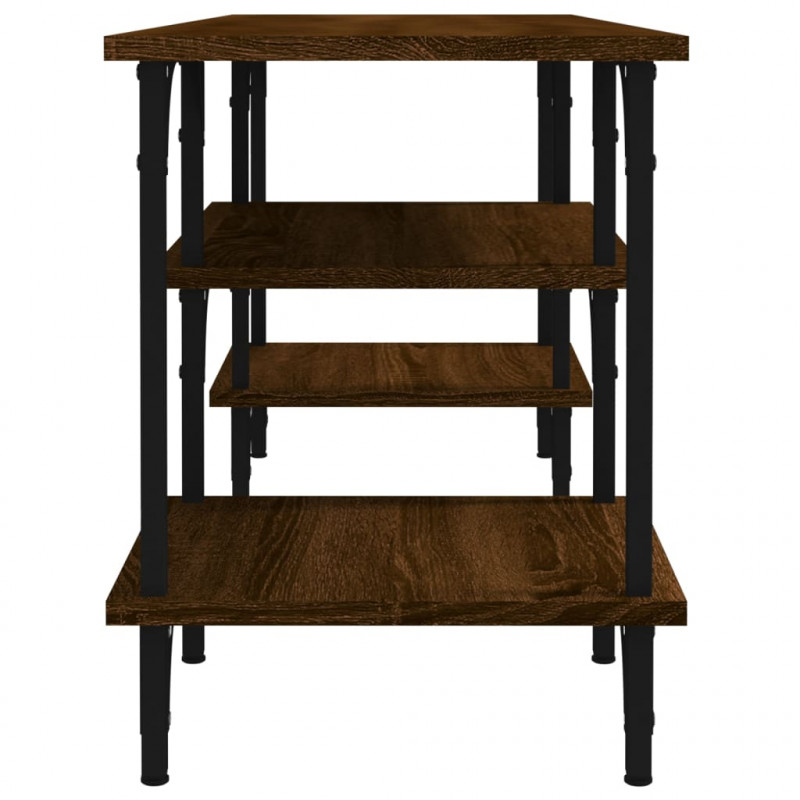 Szafka pod TV, brązowy dąb, 102x35x45,5 cm
