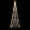 Choinka z kołkiem gruntowym, 732 zimne białe LED, 500 cm
