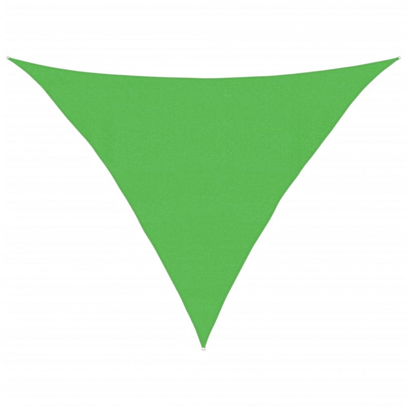Żagiel przeciwsłoneczny, 160 g/m², jasnozielony, 4x4x5,8 m, HDPE