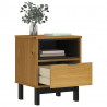 Szafka nocna FLAM, 40x35x50 cm, lite drewno sosnowe