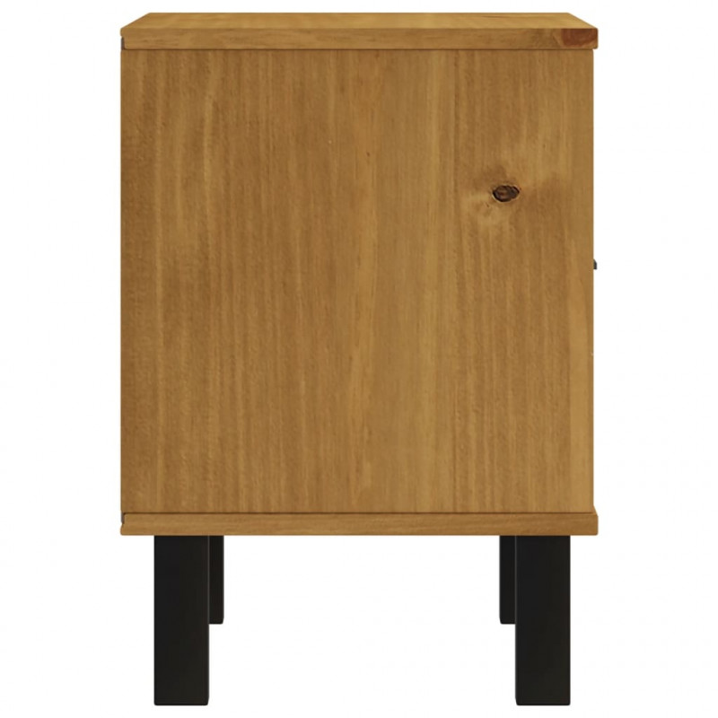 Szafka nocna FLAM, 40x35x50 cm, lite drewno sosnowe