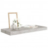 Półki ścienne, 2 szt., szarość betonu, 60 x 23,5 x 3,8 cm, MDF