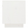 Szafka pod telewizor, biała, 70x34x40 cm, lite drewno sosnowe