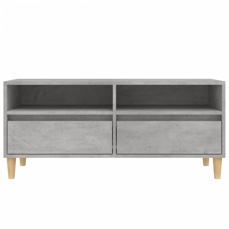 Szafka pod TV, szarość betonu, 100x34,5x44,5 cm