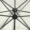 Parasol wiszący z lampkami LED i słupkiem, 250 cm, piaskowy
