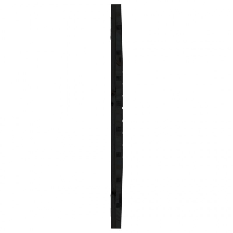 Wezgłowie łóżka, czarne, 96x3x63 cm, lite drewno sosnowe