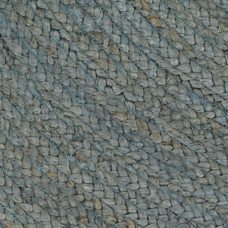 Ręcznie wykonany dywan z juty, okrągły, 150 cm, oliwkowozielony
