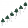 Drzewka do ozdoby ścieżki, 6 szt, kolorowe LED, 45 cm, PVC