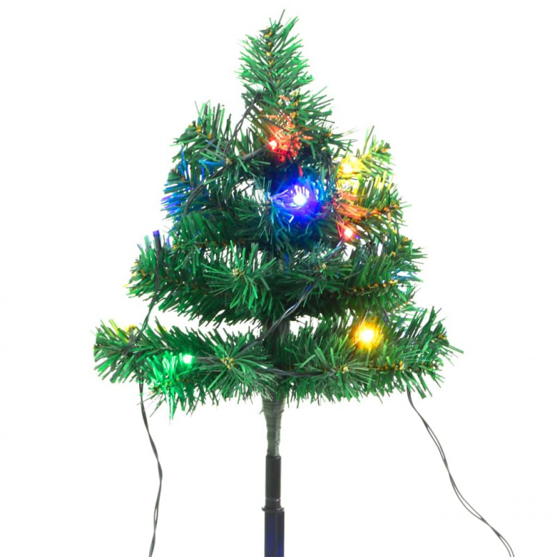 Drzewka do ozdoby ścieżki, 6 szt, kolorowe LED, 45 cm, PVC