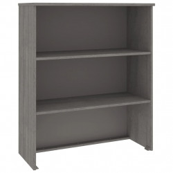 Nadstawka HAMAR, jasnoszara, 85x35x100 cm, lite drewno sosnowe