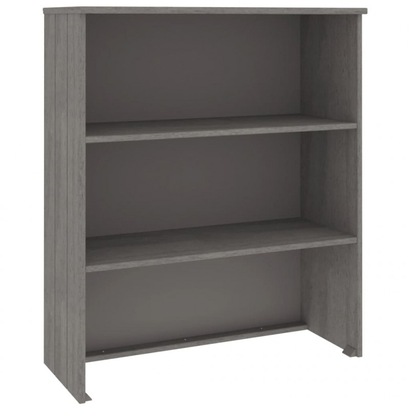 Nadstawka HAMAR, jasnoszara, 85x35x100 cm, lite drewno sosnowe