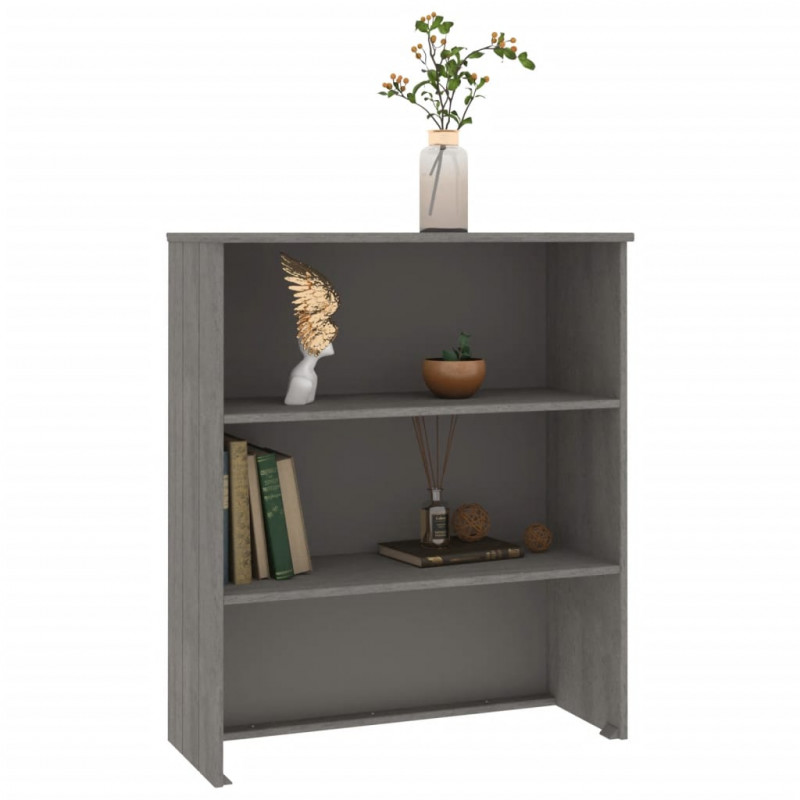 Nadstawka HAMAR, jasnoszara, 85x35x100 cm, lite drewno sosnowe