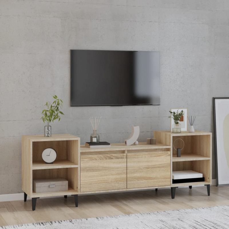 Szafka pod telewizor, dąb sonoma, 160x35x55 cm