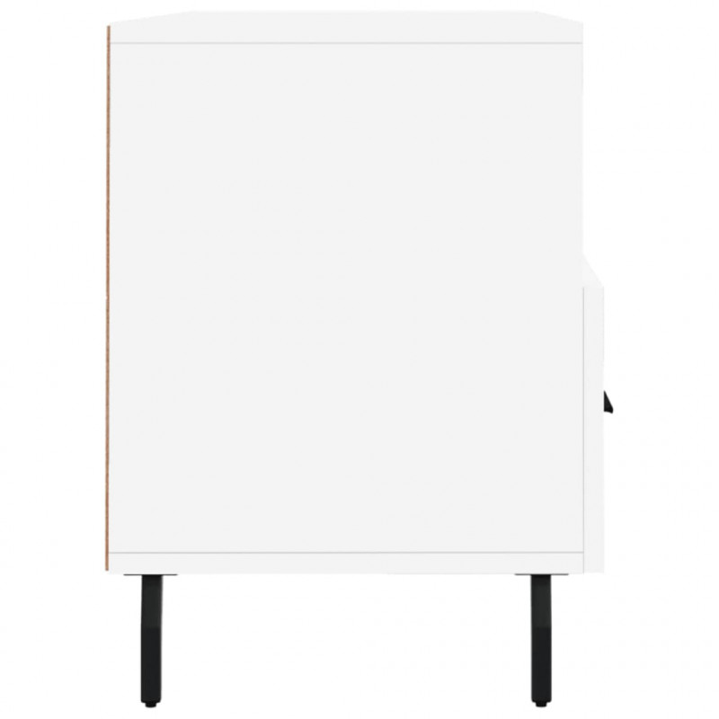 Szafka pod TV, biała, 102x36x50 cm, materiał drewnopochodny