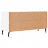 Szafka pod TV, biała, 102x36x50 cm, materiał drewnopochodny