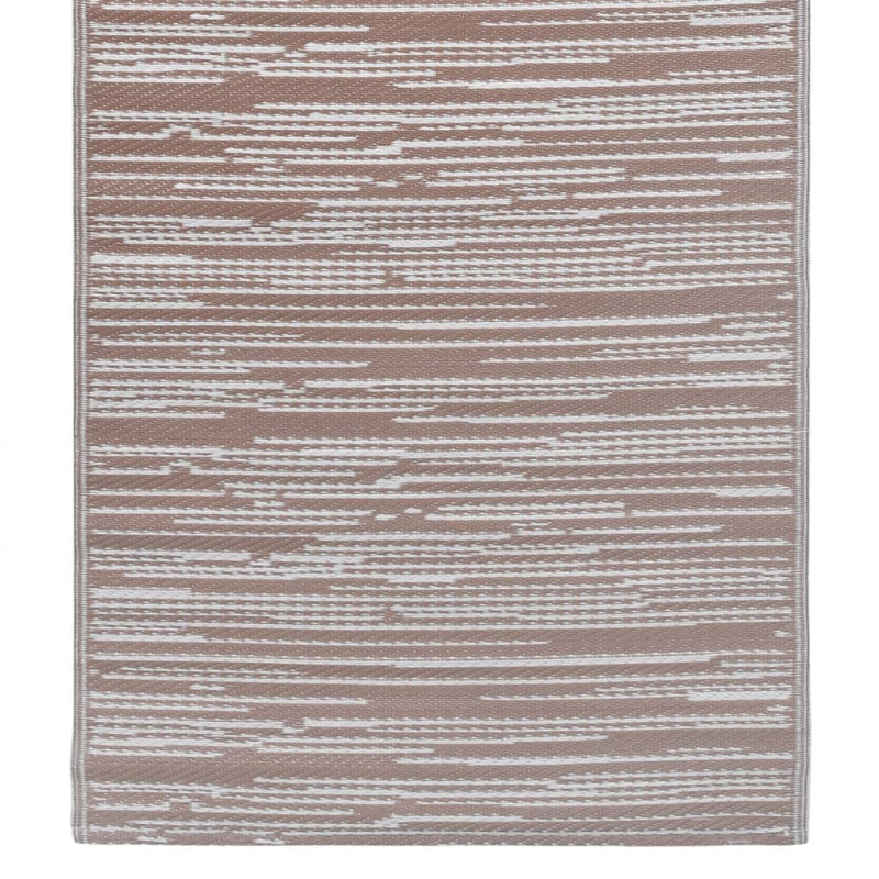 Dywan na zewnątrz, brązowy, 80x150 cm, PP