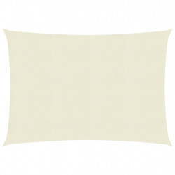 Żagiel przeciwsłoneczny, 160 g/m², kremowy, 3x4,5 m, HDPE