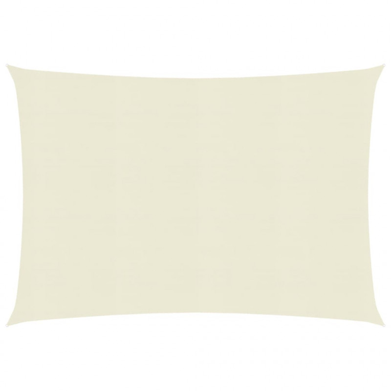 Żagiel przeciwsłoneczny, 160 g/m², kremowy, 3x4,5 m, HDPE