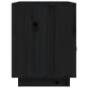 Szafki nocne, 2 szt., czarne, 40x34x45 cm, lite drewno sosnowe
