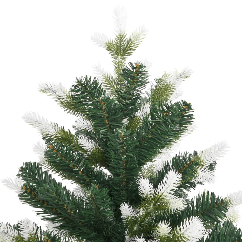 Sztuczna choinka zawiasowa, ośnieżona, 240 cm