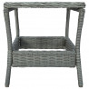 Stolik ogrodowy, jasnoszary, 45x45x46,5 cm, polirattan
