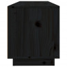 Szafka pod TV, czarna, 100x34x40 cm, lite drewno sosnowe
