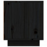 Szafka pod TV, czarna, 80x35x40,5 cm, lite drewno sosnowe