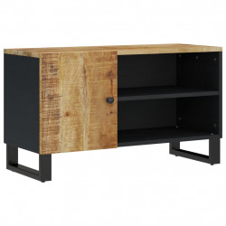 Szafka RTV, 80x33x46 cm, mango i materiał drewnopochodny