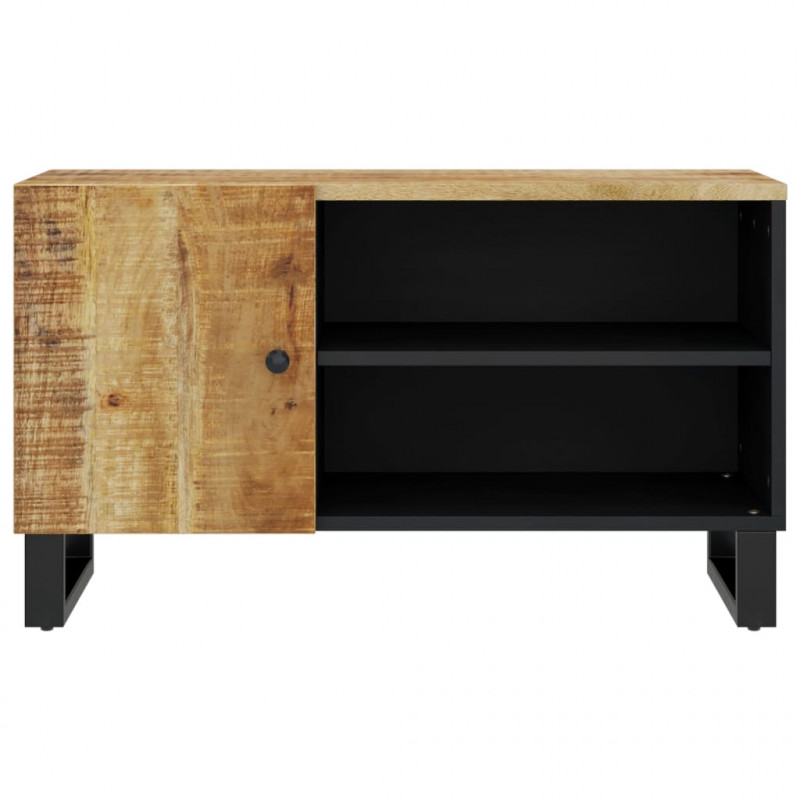 Szafka RTV, 80x33x46 cm, mango i materiał drewnopochodny