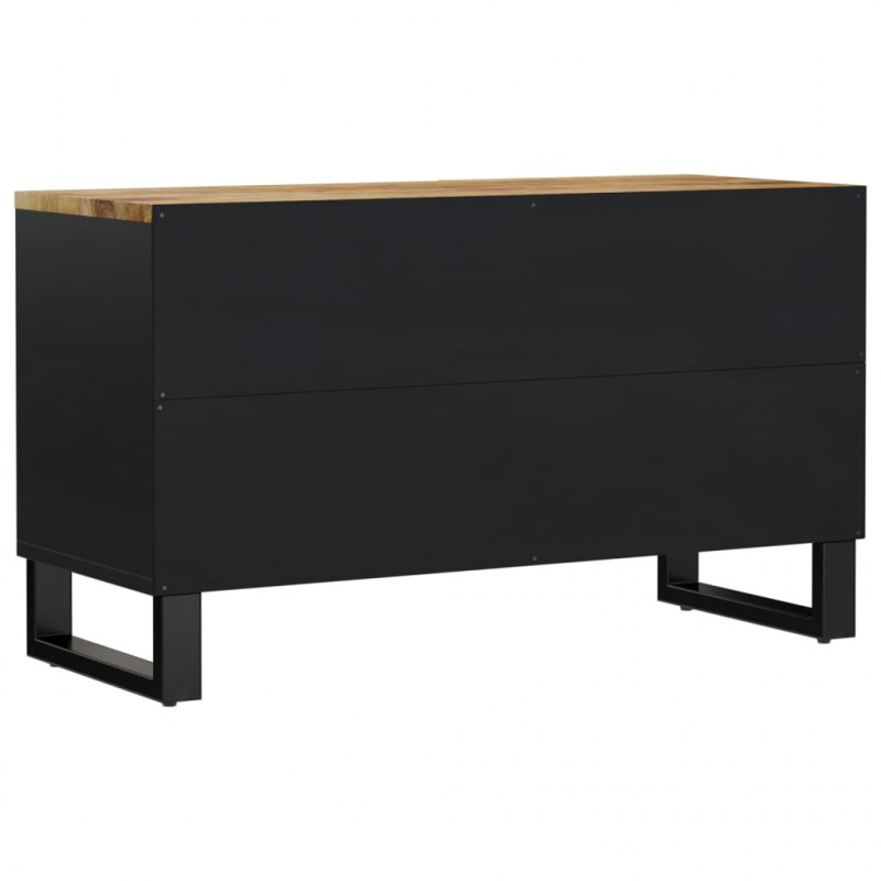 Szafka RTV, 80x33x46 cm, mango i materiał drewnopochodny