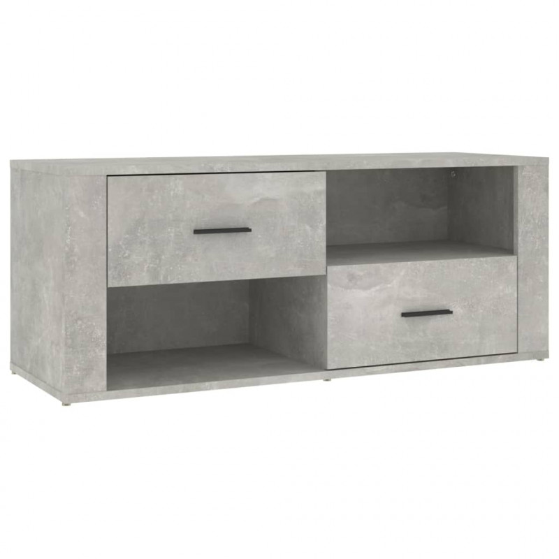 Szafka pod TV, szarość betonu, 100x35x40 cm