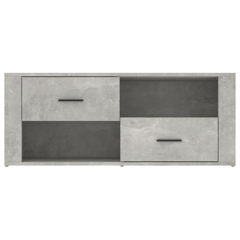 Szafka pod TV, szarość betonu, 100x35x40 cm