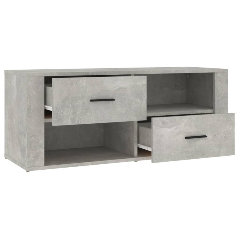 Szafka pod TV, szarość betonu, 100x35x40 cm