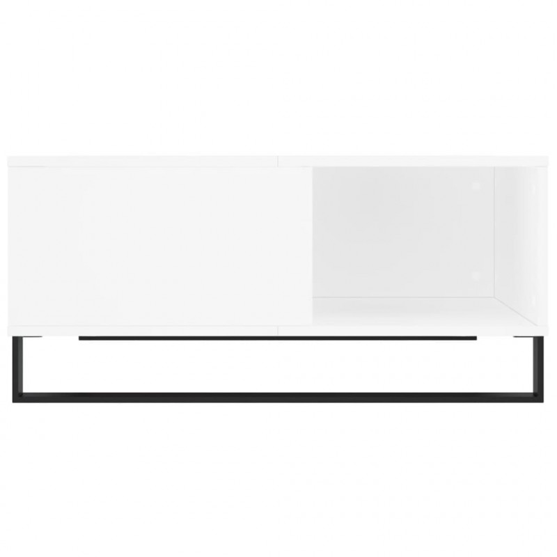Stolik kawowy, biały 80x80x36,5 cm, materiał drewnopochodny