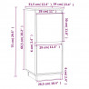 Szafka, 31,5 x 34 x 75 cm, lite drewno sosnowe