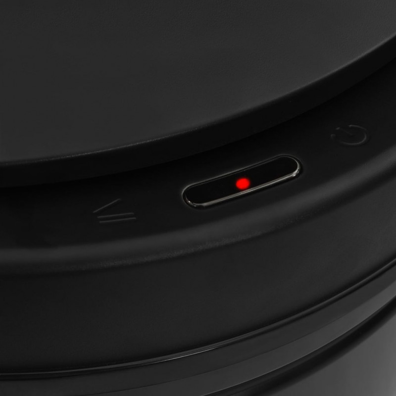 Automatyczny kosz na śmieci z czujnikiem, 80 L, stal, czarny