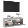 Szafka pod TV z oświetleniem LED szary dąb sonoma, 100x35x40 cm