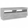 Szafka pod TV z oświetleniem LED szary dąb sonoma, 100x35x40 cm