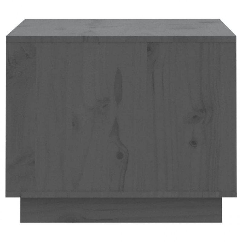 Stolik kawowy, szary, 120x50x40,5 cm, lite drewno sosnowe