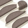 Samoprzylepne nakładki na schody, 10 szt., kremowe, 56x17x3 cm