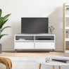 Szafka pod TV, biała, 100x34,5x44,5 cm, materiał drewnopochodny