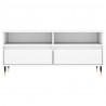 Szafka pod TV, biała, 100x34,5x44,5 cm, materiał drewnopochodny