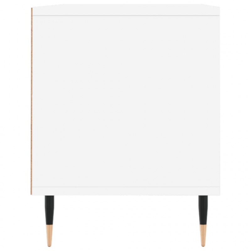 Szafka pod TV, biała, 100x34,5x44,5 cm, materiał drewnopochodny