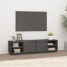 Szafka pod telewizor, szara, 156x40x40 cm, lite drewno sosnowe
