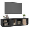 Szafka pod telewizor, szara, 156x40x40 cm, lite drewno sosnowe