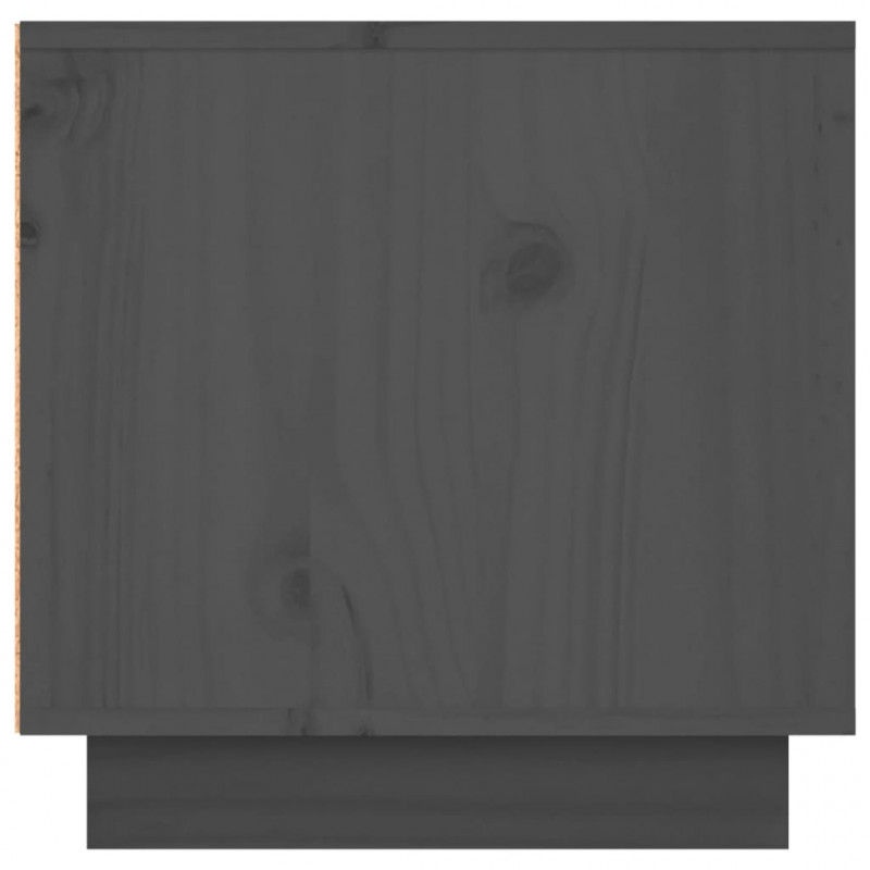 Szafka pod telewizor, szara, 156x40x40 cm, lite drewno sosnowe
